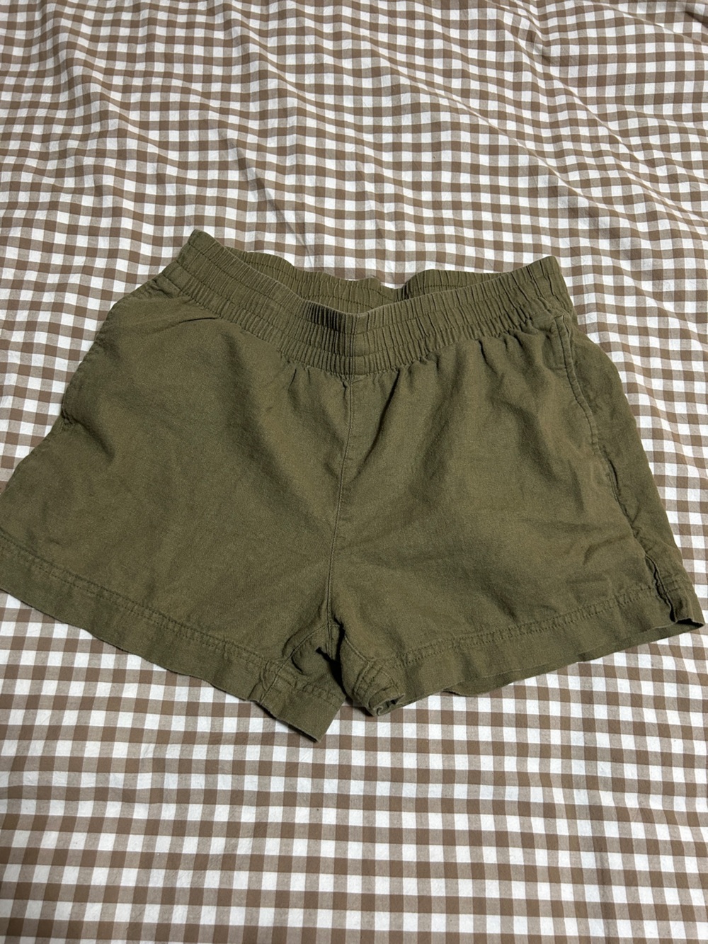 Old Navy Olive Green Drawstring Waist Shorts